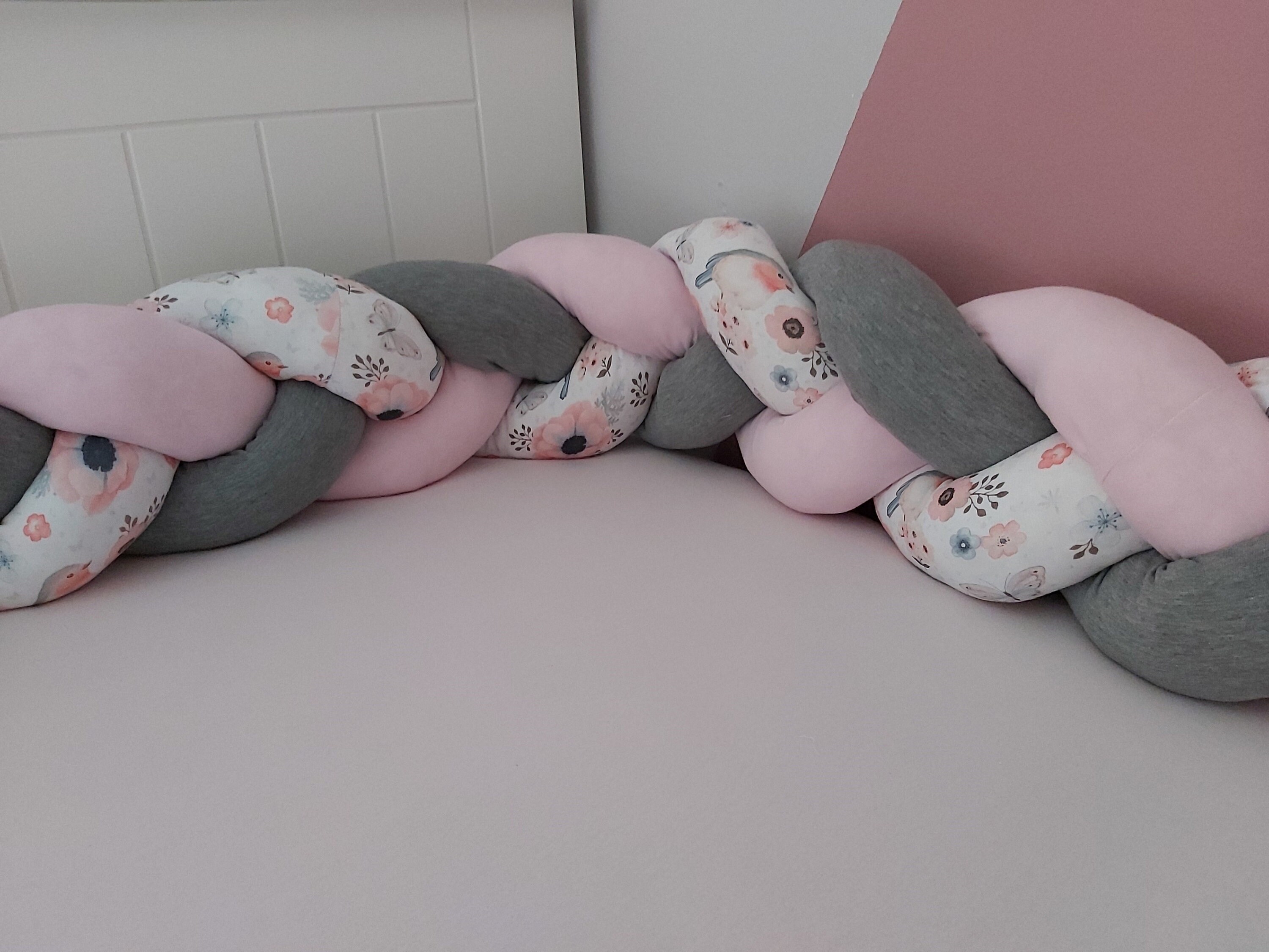 Bettschlange geflochten Bettrolle Babynestchen