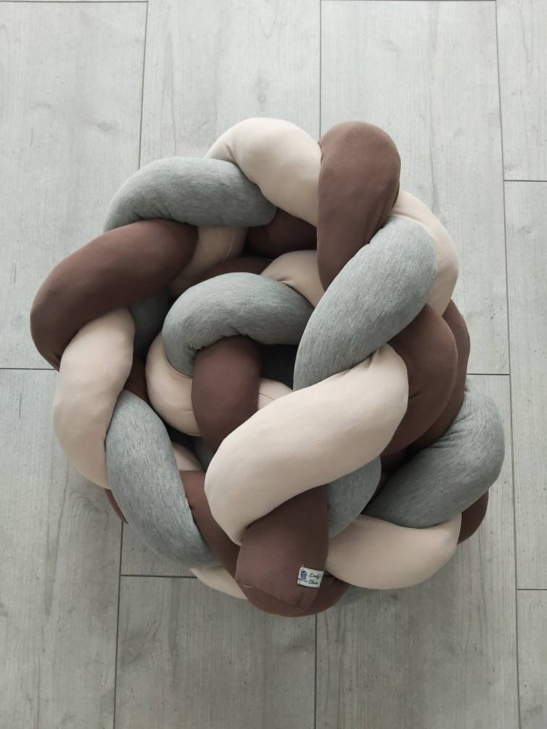 Bettschlange geflochten Bettrolle Babynestchen