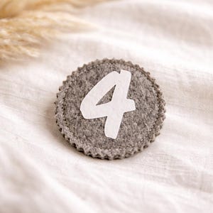 Einzelbutton für Geburtstagskrone 1-10 | Geburtstagszahl Button | Wechselbutton für Krone