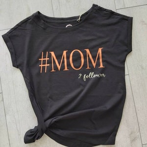 MOM # Statement shirt mom kids personalized follower print