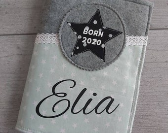 U-booklet sleeve felt “Elia” mint/black
