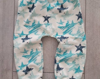 Mitwachshose slip pants Lilo "stars" blue turquoise