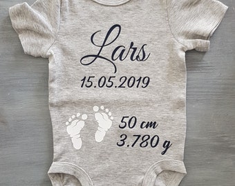 Baby Body Gift Birth Personalized *Free Color Choice*