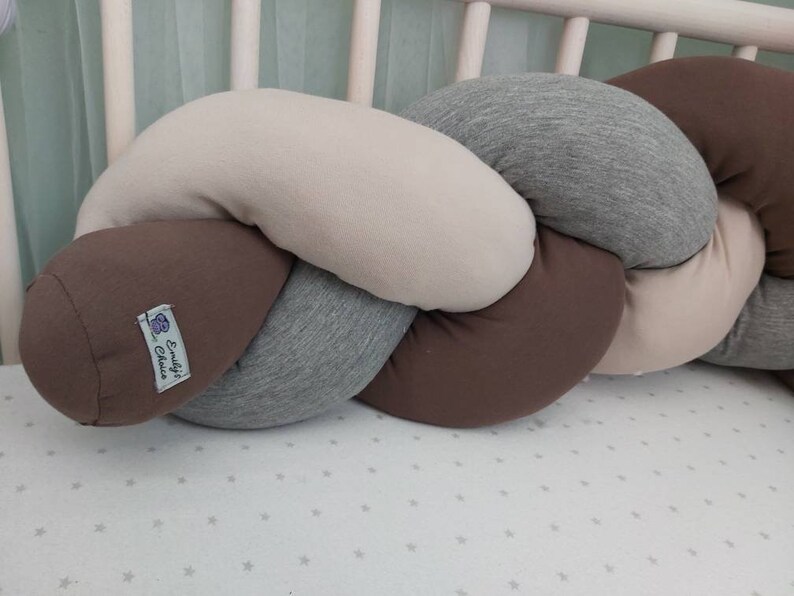 Bettschlange geflochten Bettrolle Babynestchen