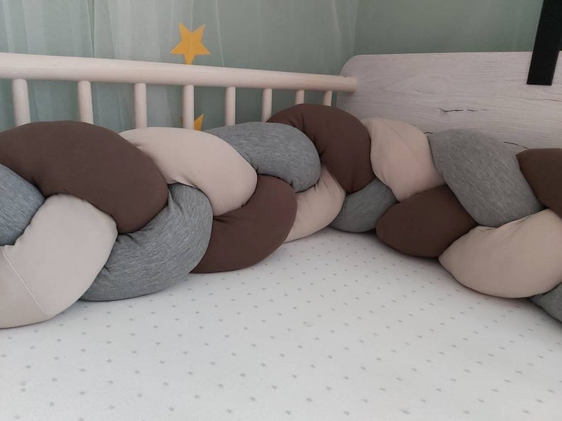 Bettschlange geflochten Bettrolle Babynestchen