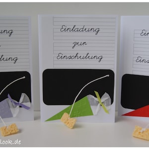 Einladung zur Einschulung "SCHULTÜTE" (Farbwahl)