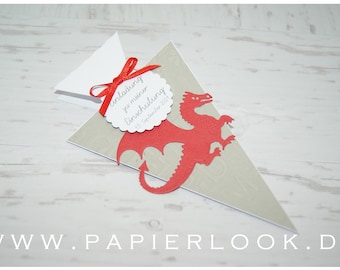 Back to school invitations "DRAGON"