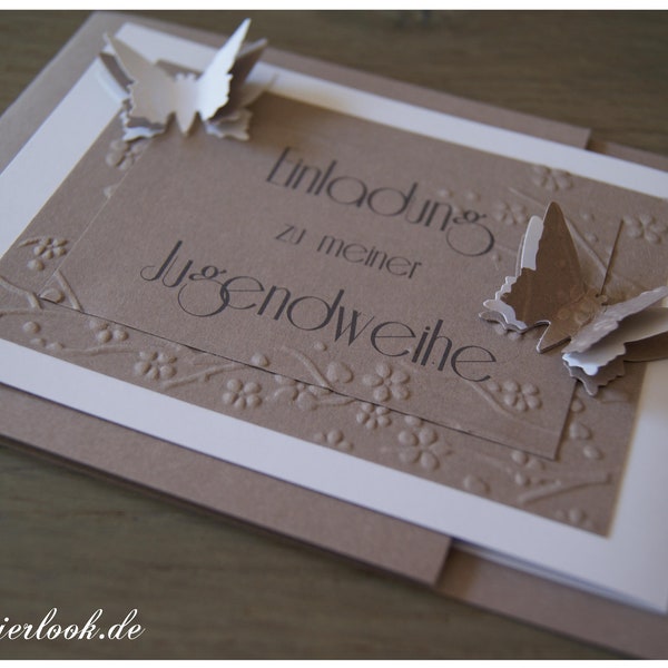 Invitations/thank you notes “BUTTERFLY”