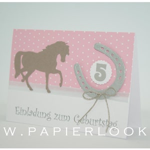 Invitations "HORSE" (color choice)