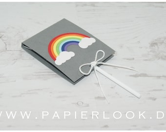 Gastgeschenk mit Lolli "REGENBOGEN"