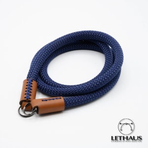 Model May // Rope & Leather Camera Strap (Dark Blue / Coniac)