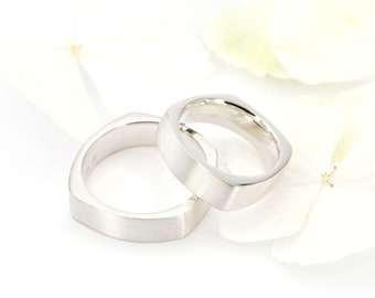 unique wedding rings silver