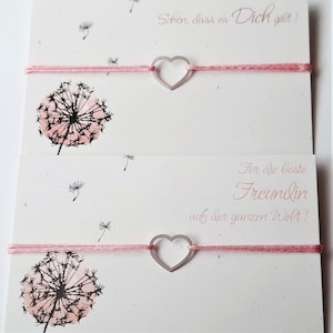Armband 2- er Set " Herz " /Freundschaftsarmband aus 925 Sterling Silber