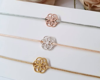 925 sterling silver bracelet "Flower of Life" to choose from / friendship bracelet / flower of life / flower of life / filigree / delicate