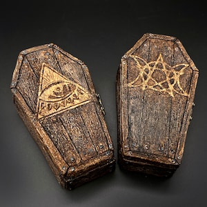 small coffin casket