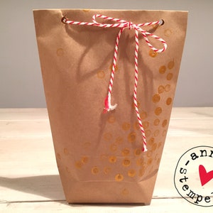 5 gift bags for self-filling, gold