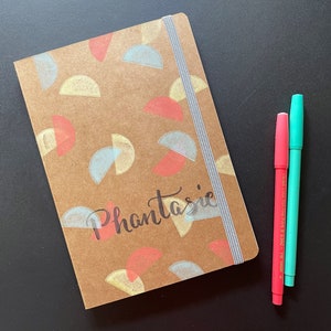 Cuaderno, cuaderno de bocetos, fantasía, din A5 forrado