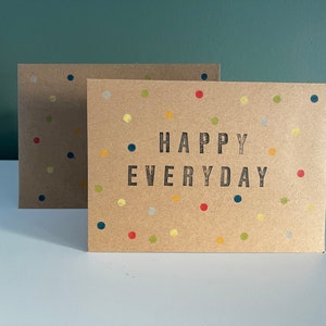 folded card &quot;happy everyday&quot; with envelope