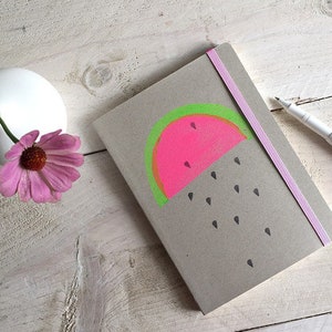 Cuaderno de bocetos, melón, rayado DIN A5