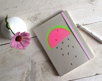 Notebook sketchbook, melon, lined din A5