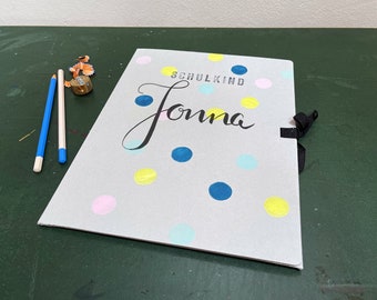 folder &quot;schoolchild&quot;, with desired name, A4 + / A3 +