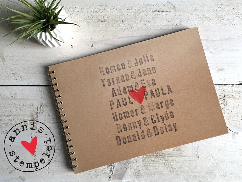 Photo album love with desired text Scrapbook A4 Photo Albums Craft