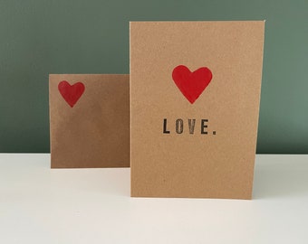 carte pliante - "AMOUR".