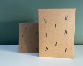 folding card - BIRTHDAY