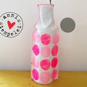 Vase, bottle cover, neon pink