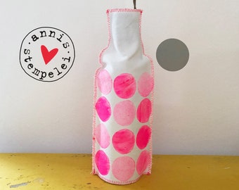 Vase, bottle cover, neon pink