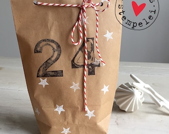 Advent calendar to fill yourself, stars