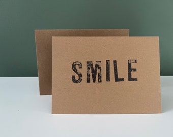 vouwkaart "SMILE" met envelop