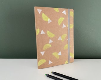 notebook lemons, lined, DIN A5