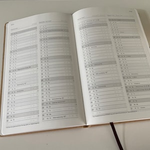 Taschenkalender, Jahreskalender, Buchkalender 2024, D/E A5 Bild 5