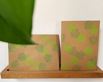 folding card "monstera" with envelope