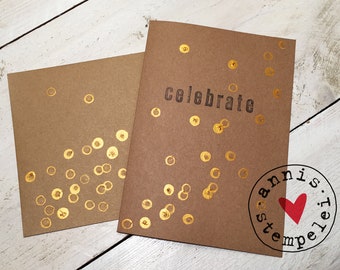 Folding card "Celebrate" with envelope