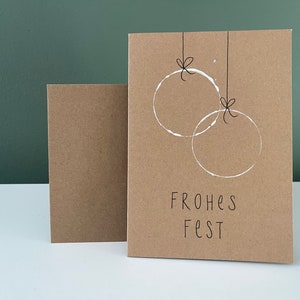 Tarjeta plegable "Felices Fiestas" con sobre