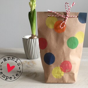 5 gift bags for self-filling, points