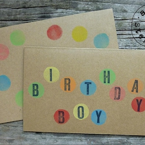 tarjeta plegable &quot;cumpleaños niño / niña&quot; con sobre