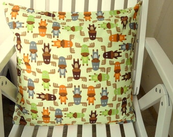 Pillow cover for children Pillow cover with colorful moose 50 x 50 cm