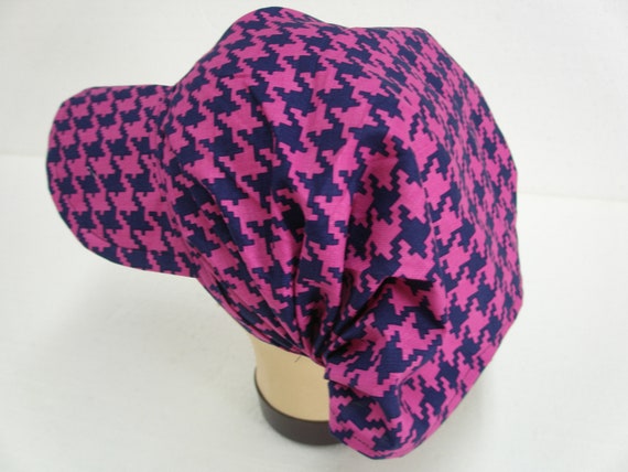 Hairband with shield houndstooth