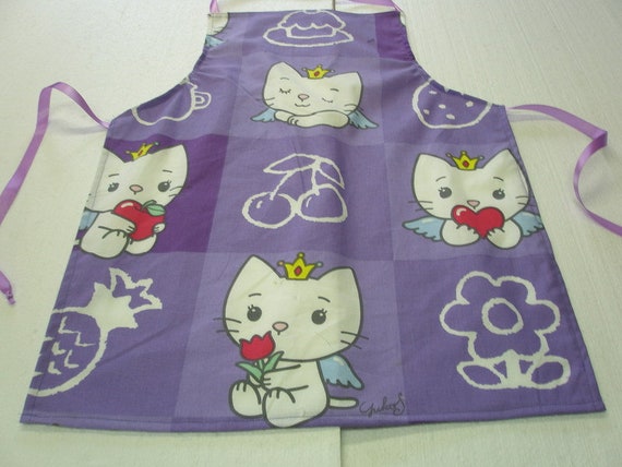 Children's apron purple