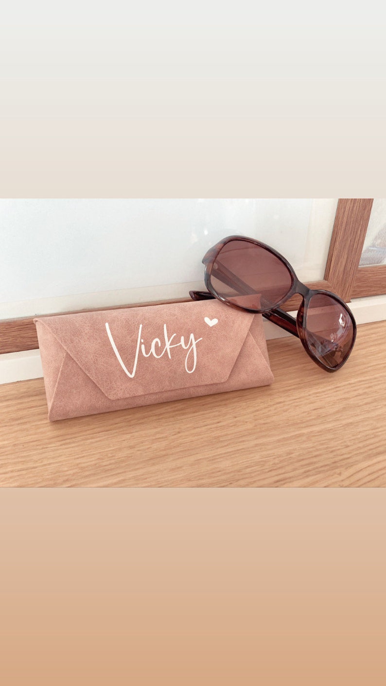 Glasses case, glasses bag, sunglasses, glasses case customized with name, gift idea, Mother's Day, Father's Day image 1