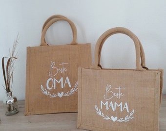 Mother's Day gift, mom bag, bag best mom, gift idea, mother's day, jute bag, juteshopper