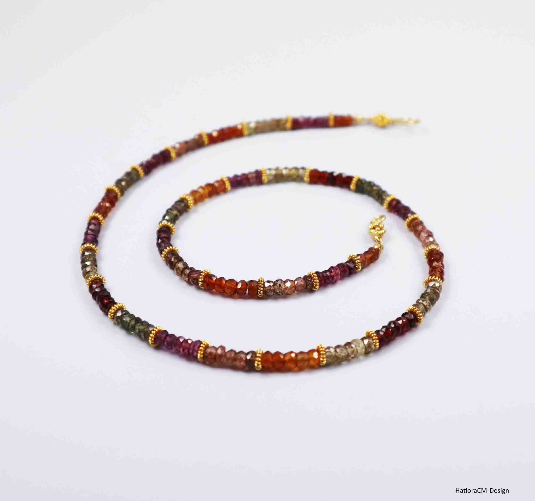 Tunduru sapphire necklace multicolor