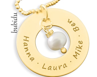 Name Necklace Gold Plated Jewelery Engraved Ladies Necklace