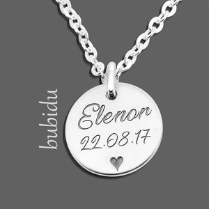 Dainty Name Necklace, Engraved Necklace, Mother Necklace image 1