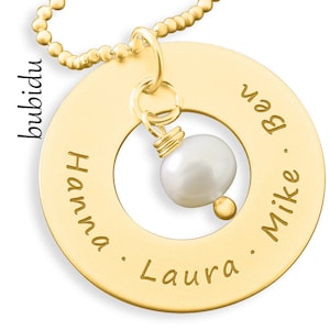 Name Necklace Gold Plated Jewelery Engraved Ladies Necklace image 1