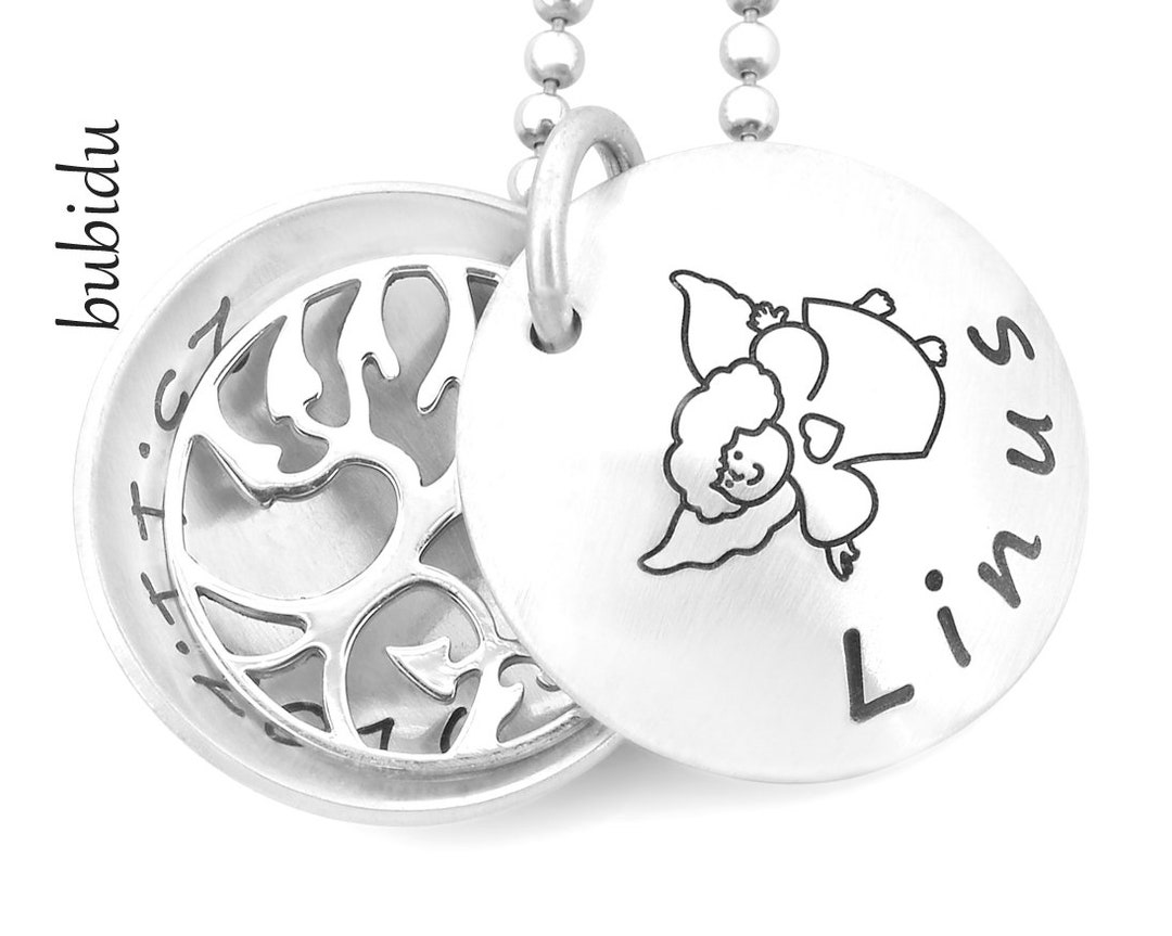 Baptism Jewelry Engraving Baptism Necklace Silver Tree of Etsy