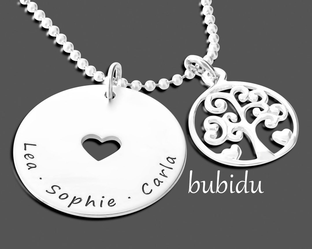 Chain Engraving Name Chain Silver Family Chain Etsy